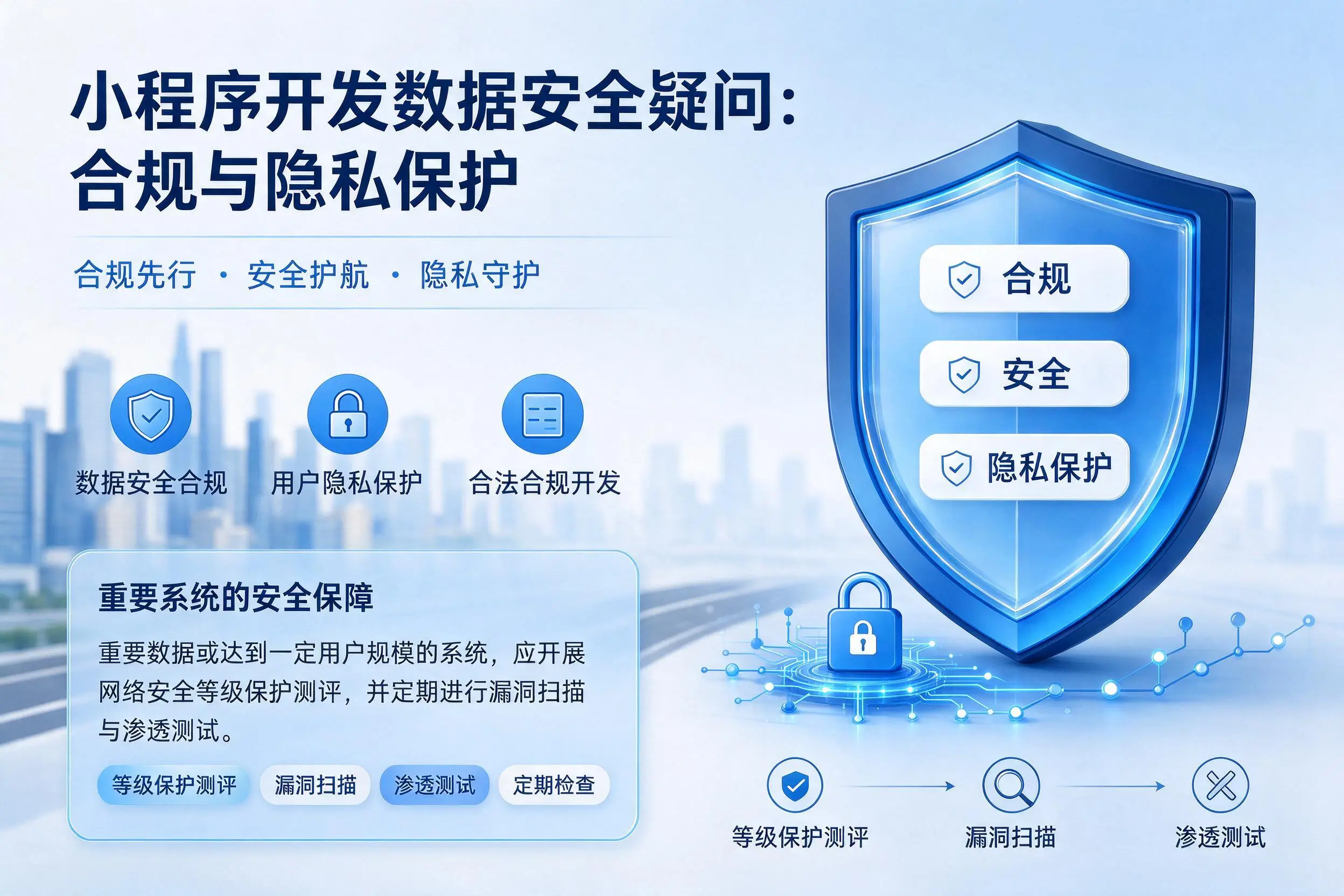 梧州小程序开发数据安全疑问:合规与隐私保护