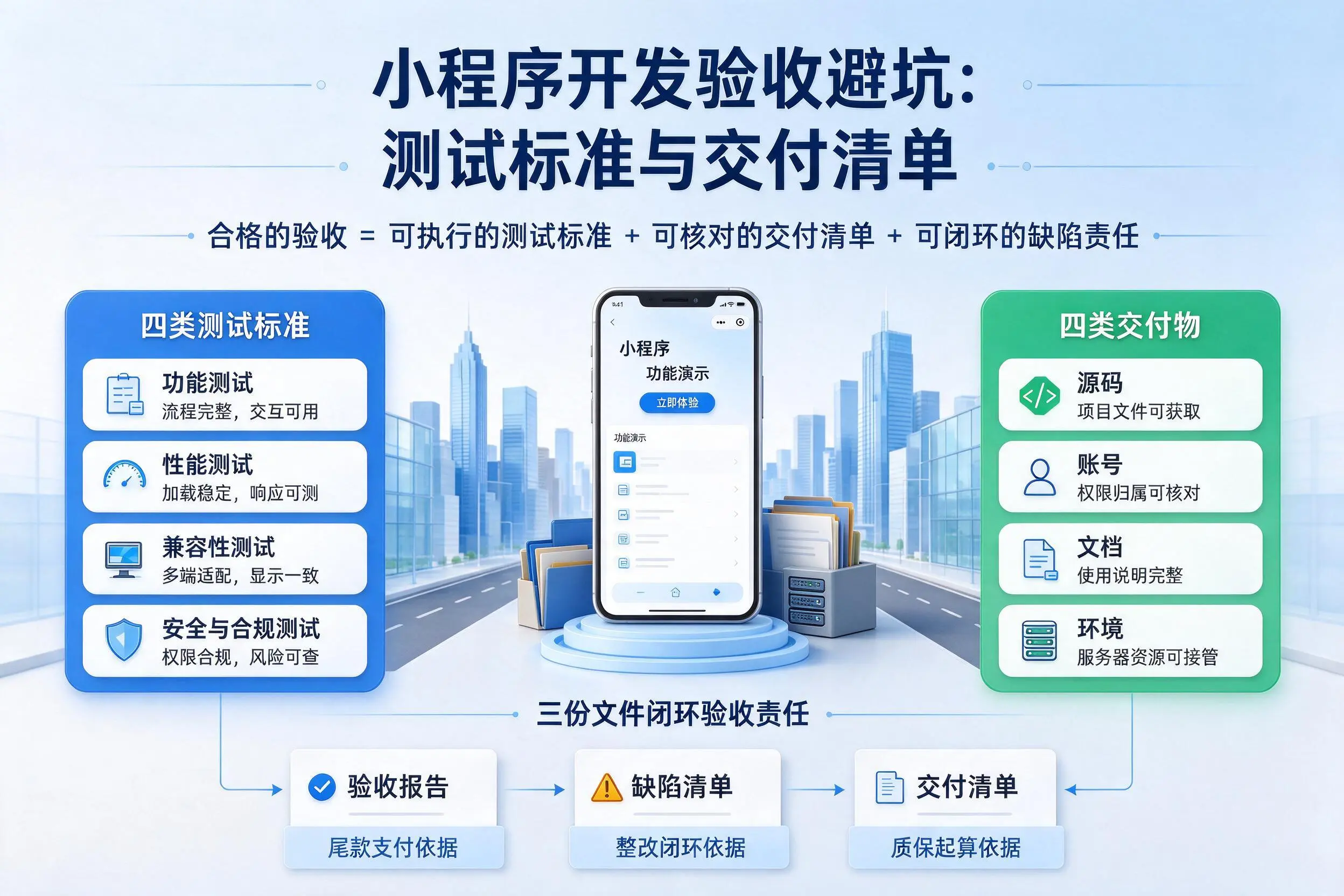 梧州小程序开发验收避坑:测试标准与交付清单