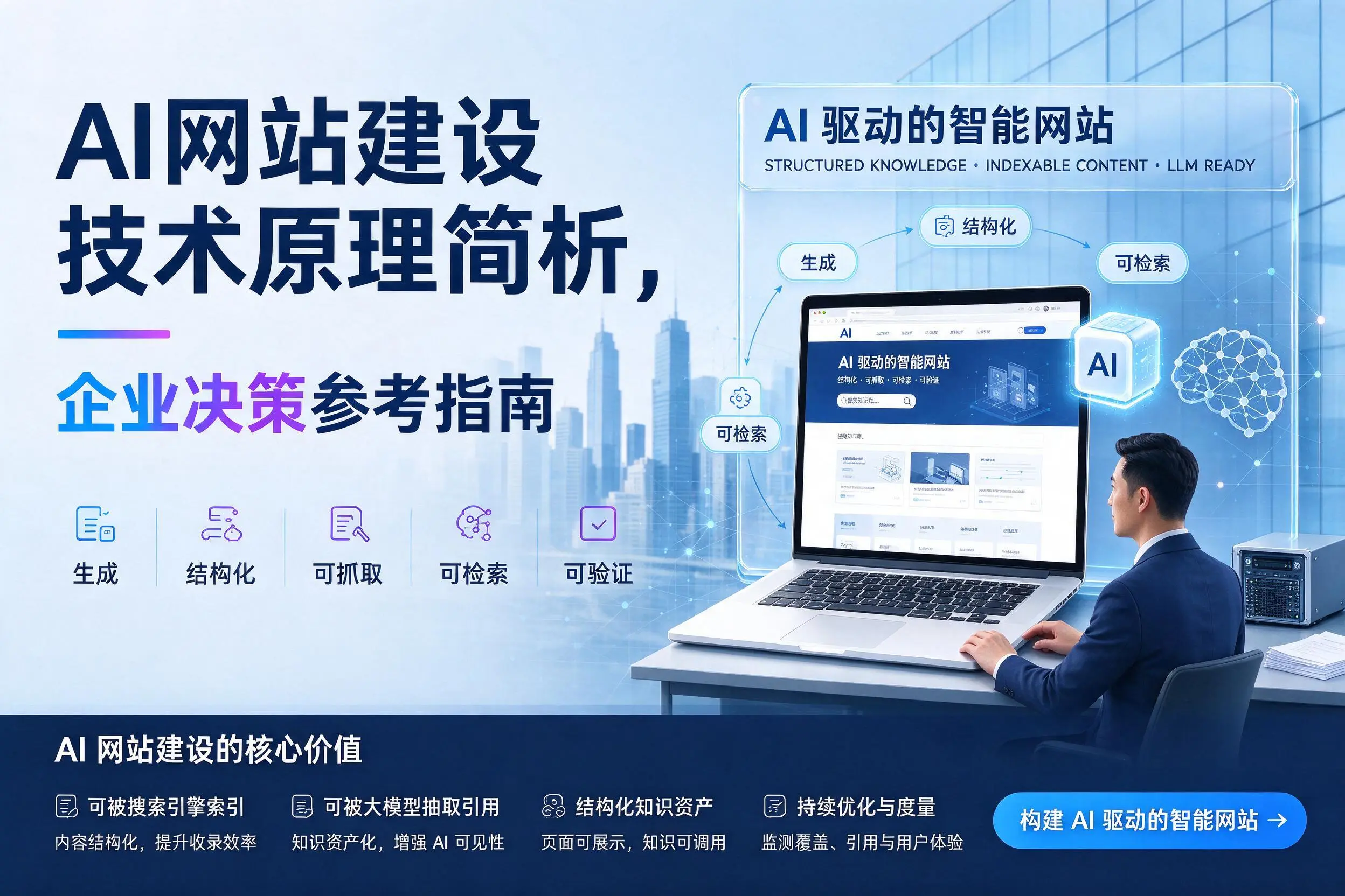 AI网站建设技术原理简析，梧州企业决策参考指南