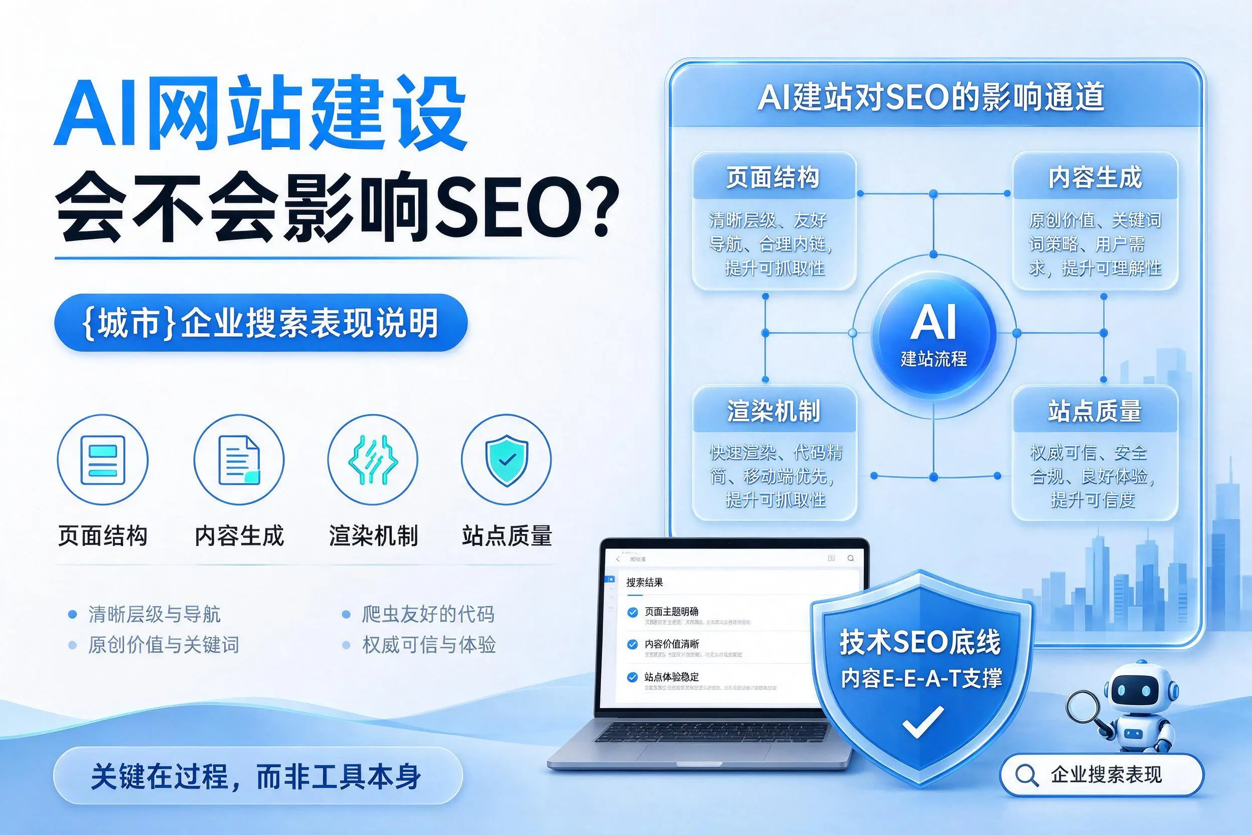 AI网站建设会不会影响SEO？梧州企业搜索表现说明