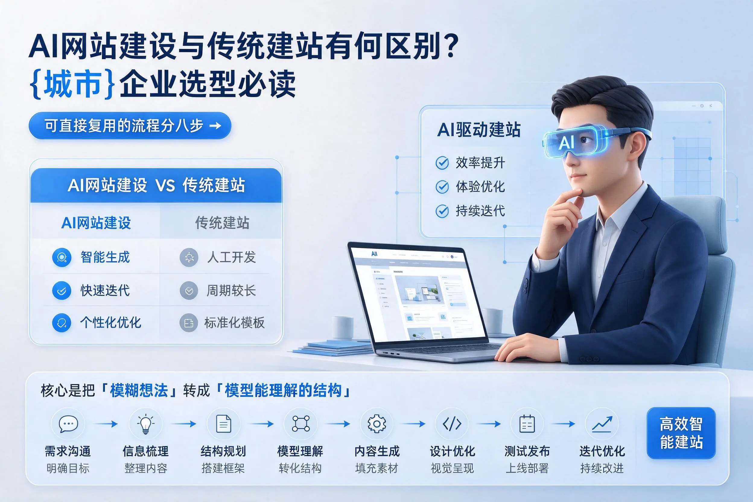 AI网站建设与传统建站有何区别?梧州企业选型必读