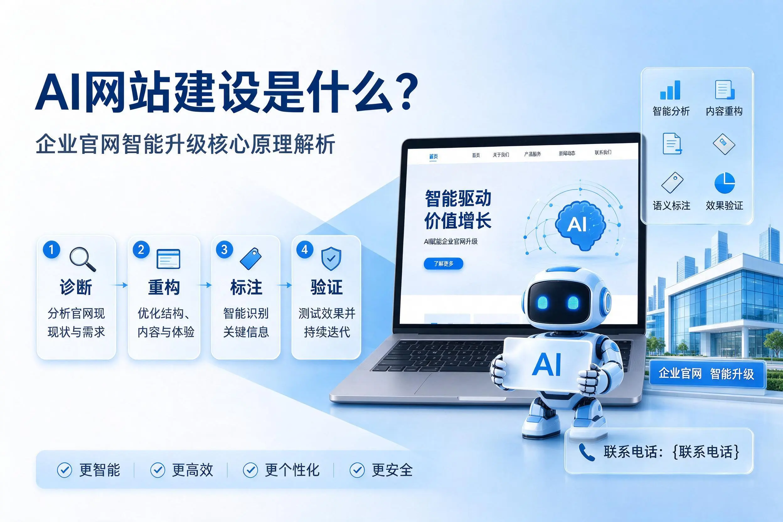 AI网站建设是什么？梧州企业官网智能升级核心原理解析