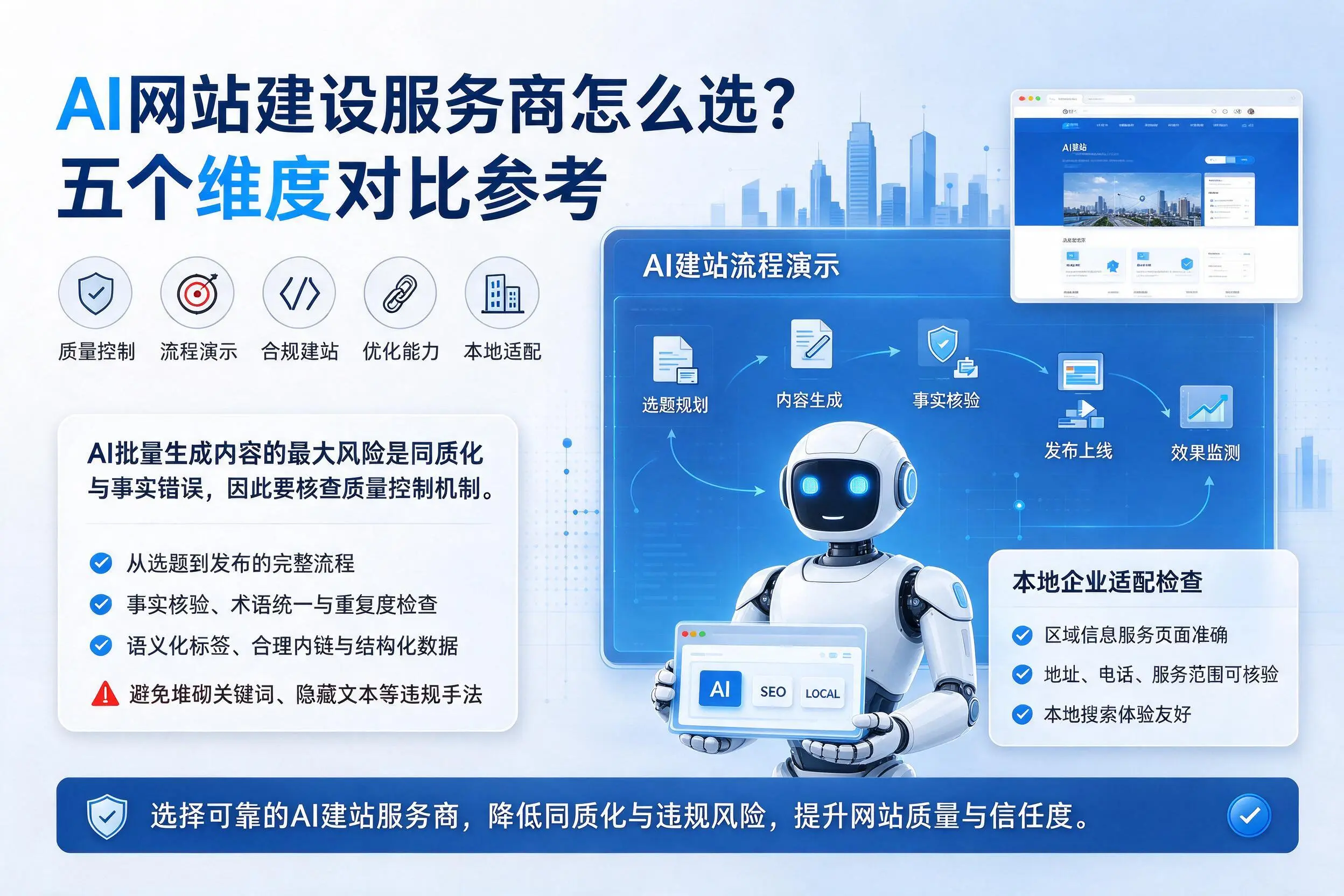 梧州AI网站建设服务商怎么选?五个维度对比参考