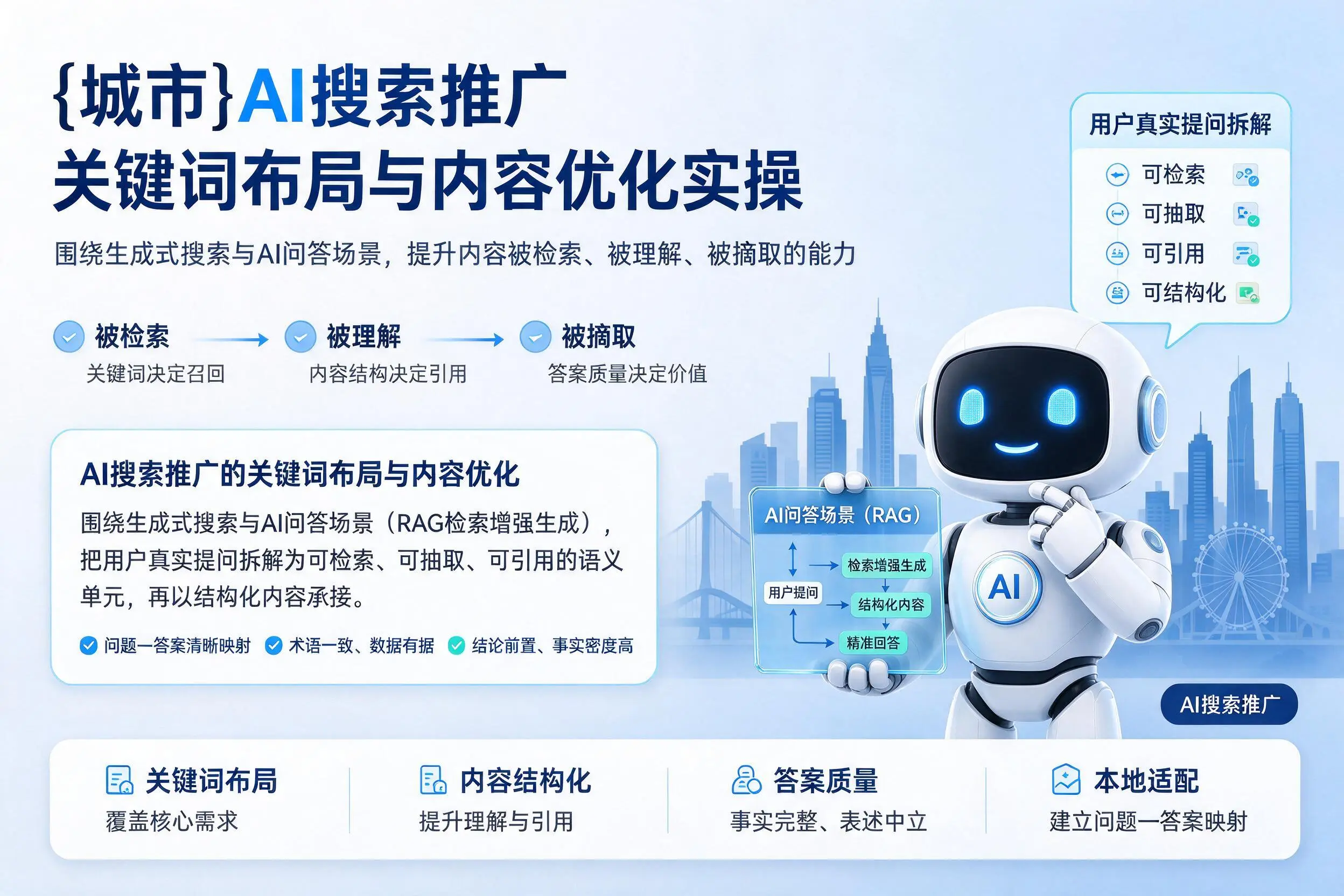 梧州AI搜索推广关键词布局与内容优化实操
